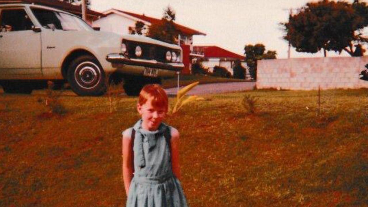 Leigh Sales and her family's old Holden.