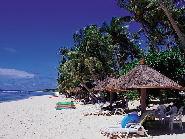 ** CAIRNS EYE **Coco Palm Beach in Guam.Photo: Supplied