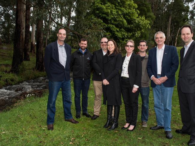 Locals including Peter Van Loon, Josh Tomlin, Julian Guess, Jaclyn Symes, Joy McConachy, Michael Benveniste, Jim Child and Luke Whiteside got the mini-hydro electric project off the ground.