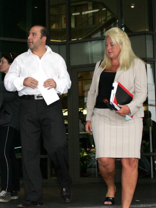 Mokbel with his lawyer Nicola Gobbo.