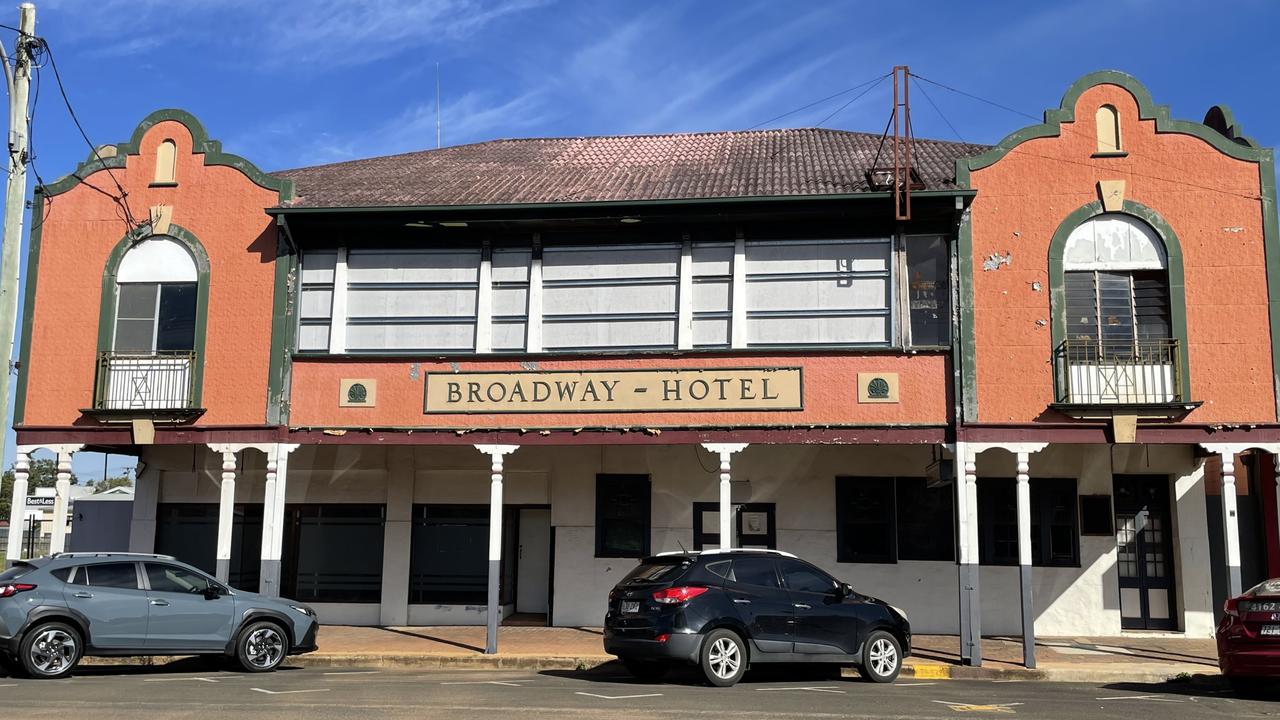 The Broadway Hotel in Kingaroy, where a new hotel will be built.