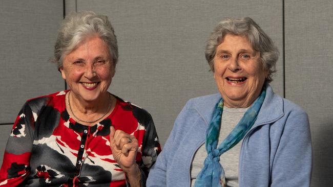 Mosman Daily / AAPDinny Reed and Judith Cooper pose for a photo at the seniors centre Mosman  on Wednesday, 9 October 2019.  A group of carers are nominated for the Pride of Australia Award. They meet once a week in Mosman and help each other in what is a difficult family role.(AAP IMAGE / MONIQUE HARMER)