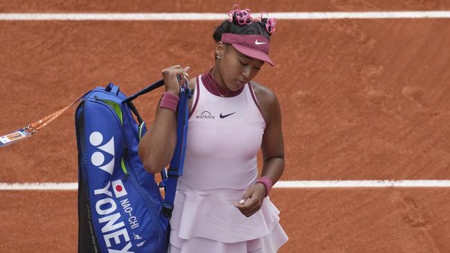 Naomi Osaka’s comeback has not gone to plan. Photo: AP Photo/Christophe Ena