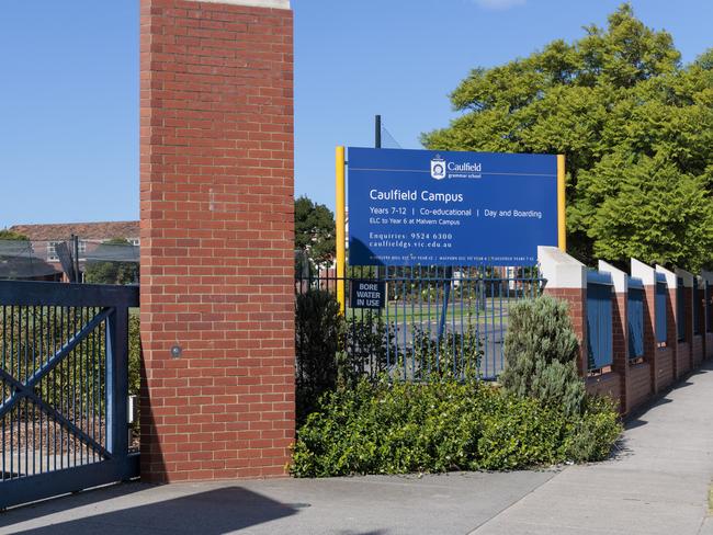 Caulfield Grammar principal Ashleigh Martin was more forthcoming with the media than other principals. Picture: David Geraghty