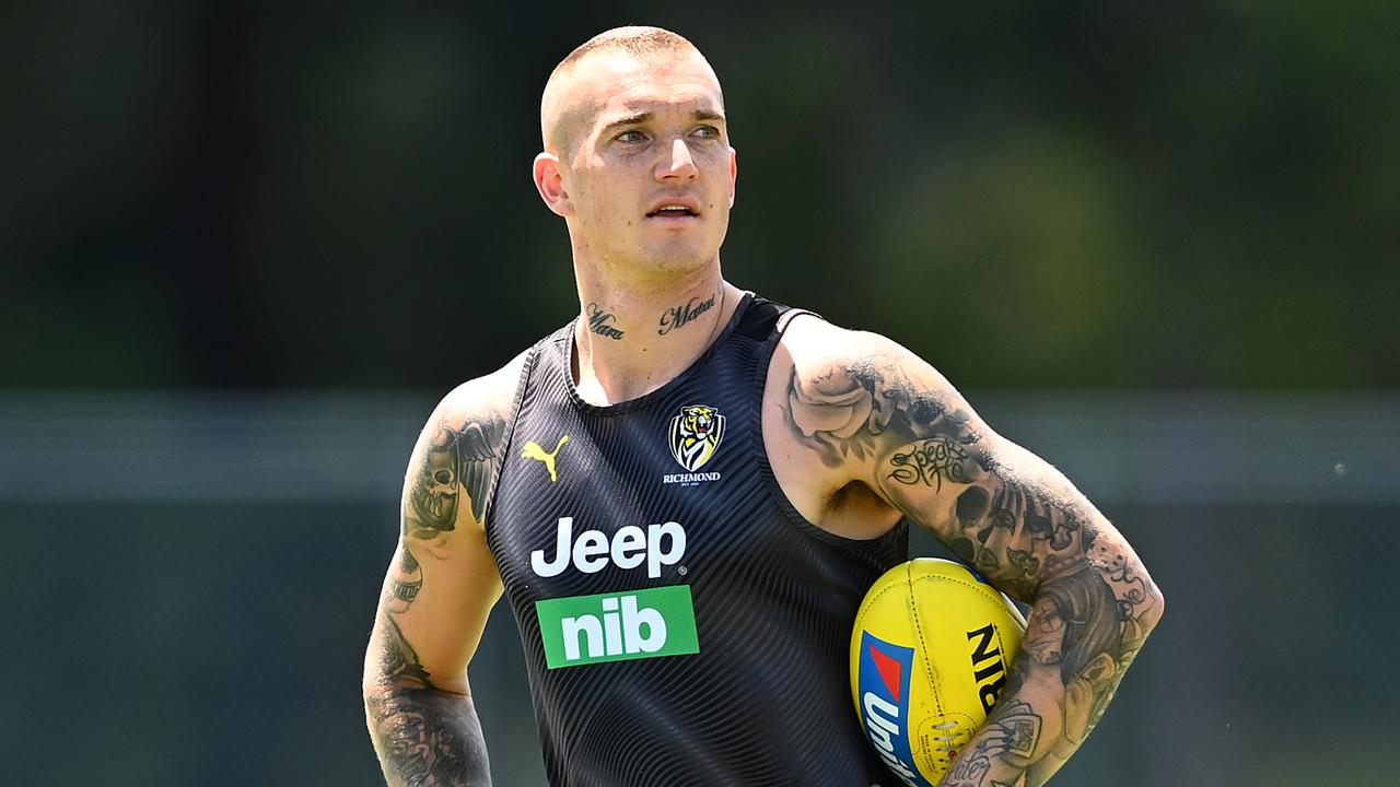 Dustin Martin is considering unveiling a lighter frame in 2022.