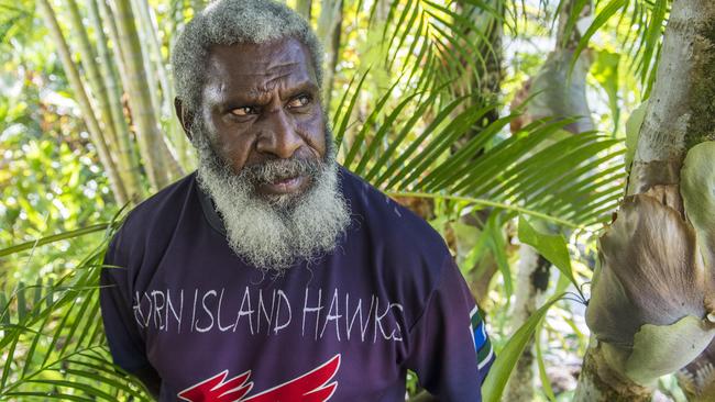 William Bero, the head of the traditional owners’ group on Mer Island. Picture:  Brian Cassey