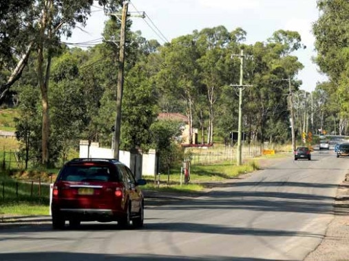 Townson Rd looking east.