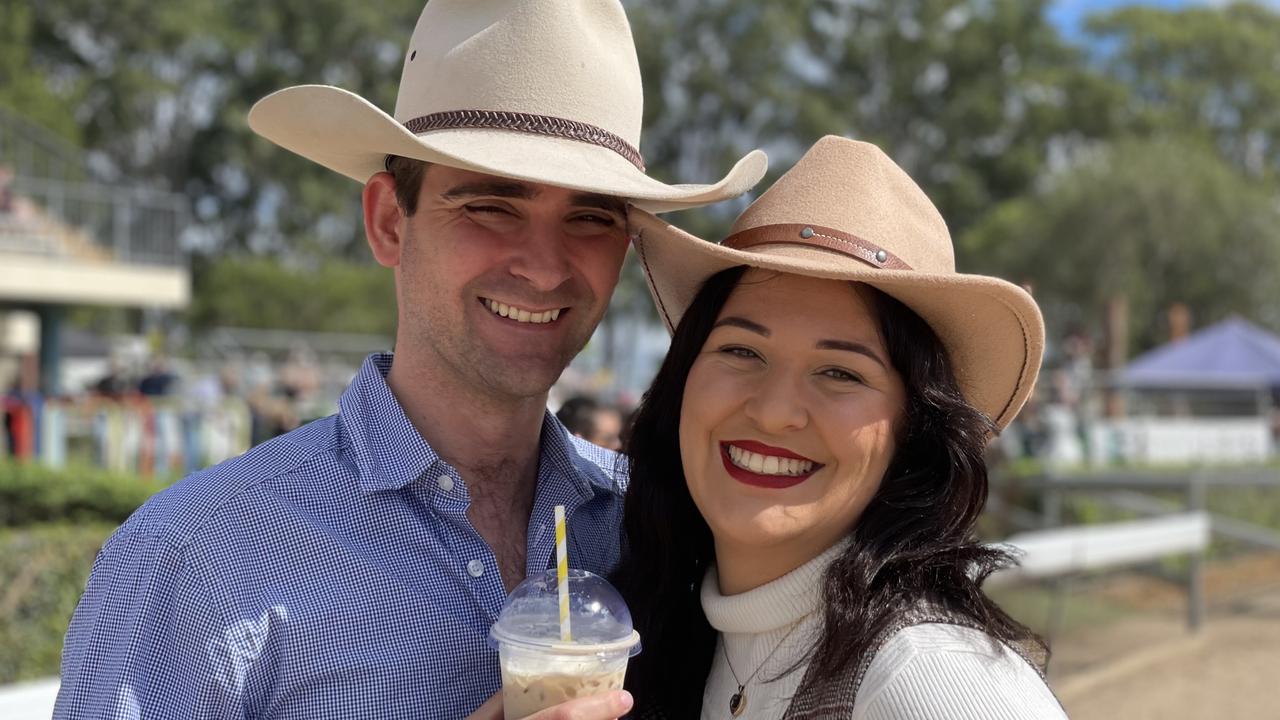 Ben Parke and Amy Sheaffe enjoy People's Day at the 2024 Gympie Show.