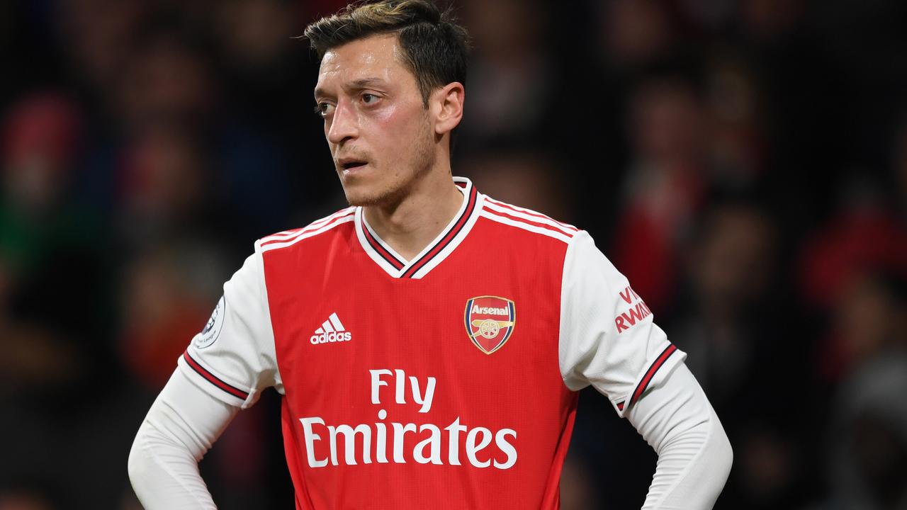 Mesut Ozil is growing increasingly frustrated. (Photo by Shaun Botterill/Getty Images)