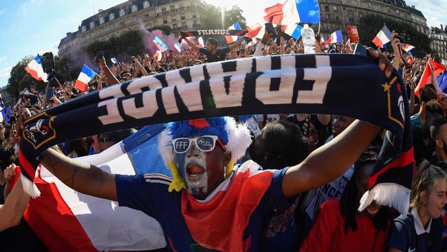 It’s time to celebrate in Paris. Picture: AFP.