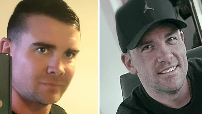 Shepparton residents Shaun Bourke, left, and Garrie Scott have been charged in connection to a burglary and theft of firearms at Apex Court on August 29. Picture: Facebook