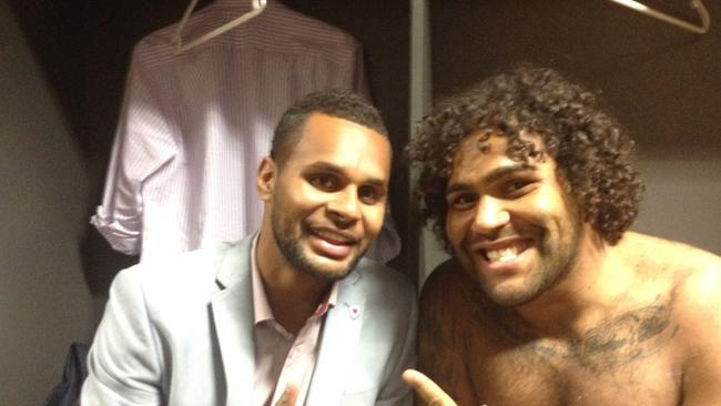 Patty Mills and Sam Thaiday are great mates.