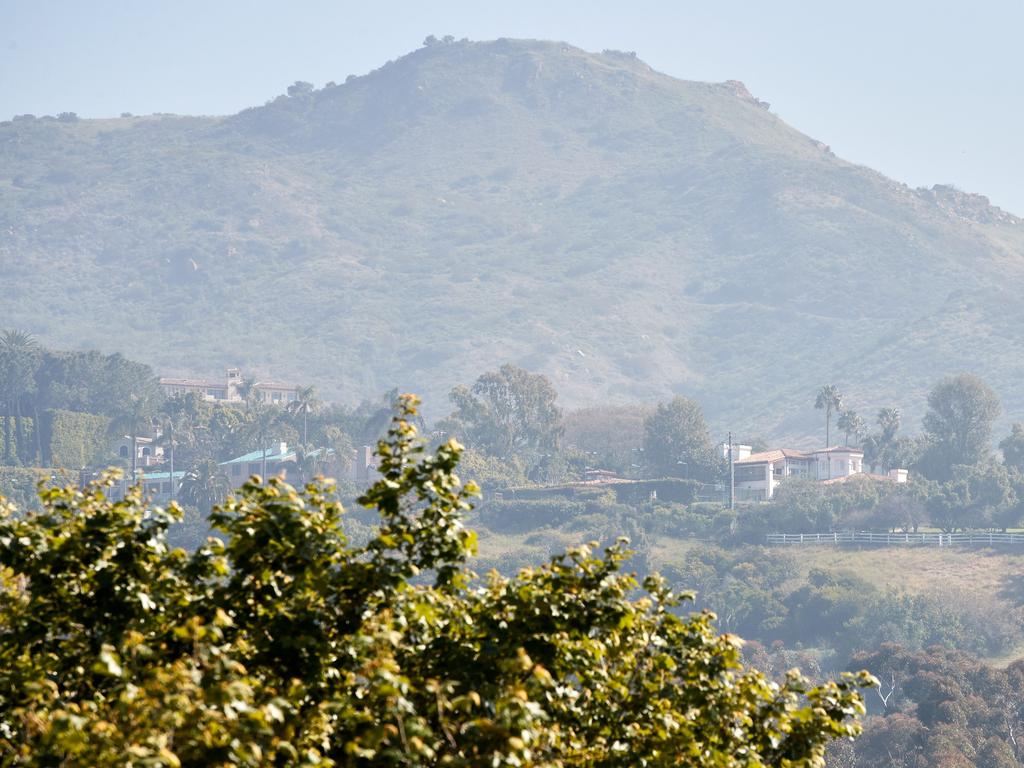 A general view of the gated neighbourhood where Meghan Markle and Prince Harry were looking in Malibu, California. Picture: AFP