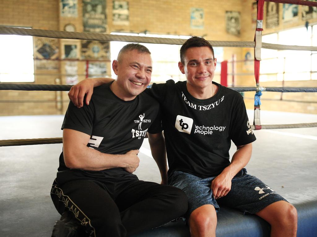 Kostya and Tim Tszyu in Sydney last year. (Photo by Mark Evans/Getty Images)