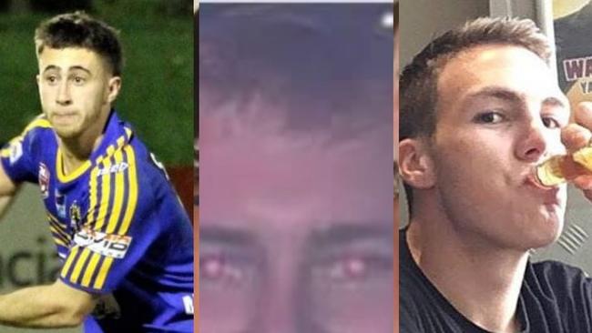 Ben Buggy, Alec Jardine and Callum McClay are three of the five men charged over the alleged stabbing of Danny Hawkins. Also charged but not pictured is Israel Buggy and Bronson Buggy.