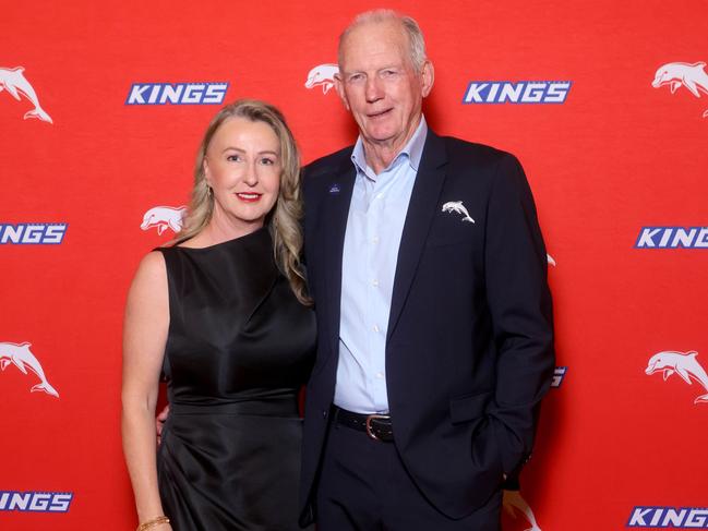 Wayne Bennett at the Dolphins awards night. Picture: Steve Pohlner