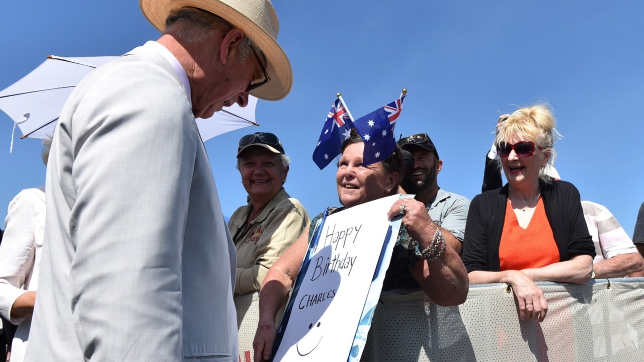 Prince Charles and Camilla tour athletes' village 