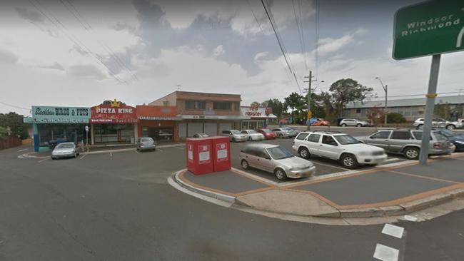 The carpark at the intersection of Lyton St and Richmond Rd in Blacktown where Neeraj Shukla was involved in a drunken crash on the afternoon school run. Picture: Google