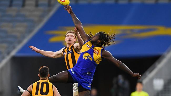 The Eagles have the best tap ruckman in Nic Naitanui. Picture: Getty Images