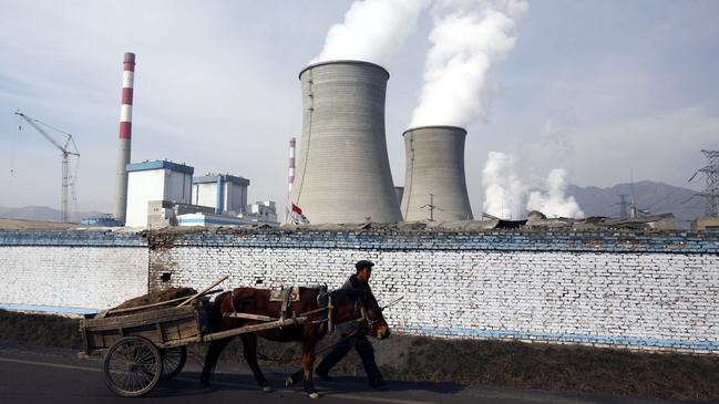 Coal still dominates China’s energy mix with about 59 per cent of generation. Picture: Getty