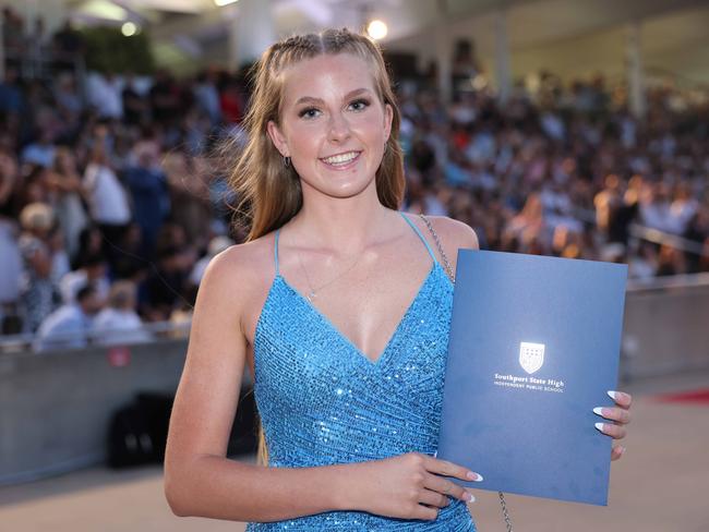 Kira Thomson at the Southport State High School Formal at SeaWorld. Picture, Portia Large.