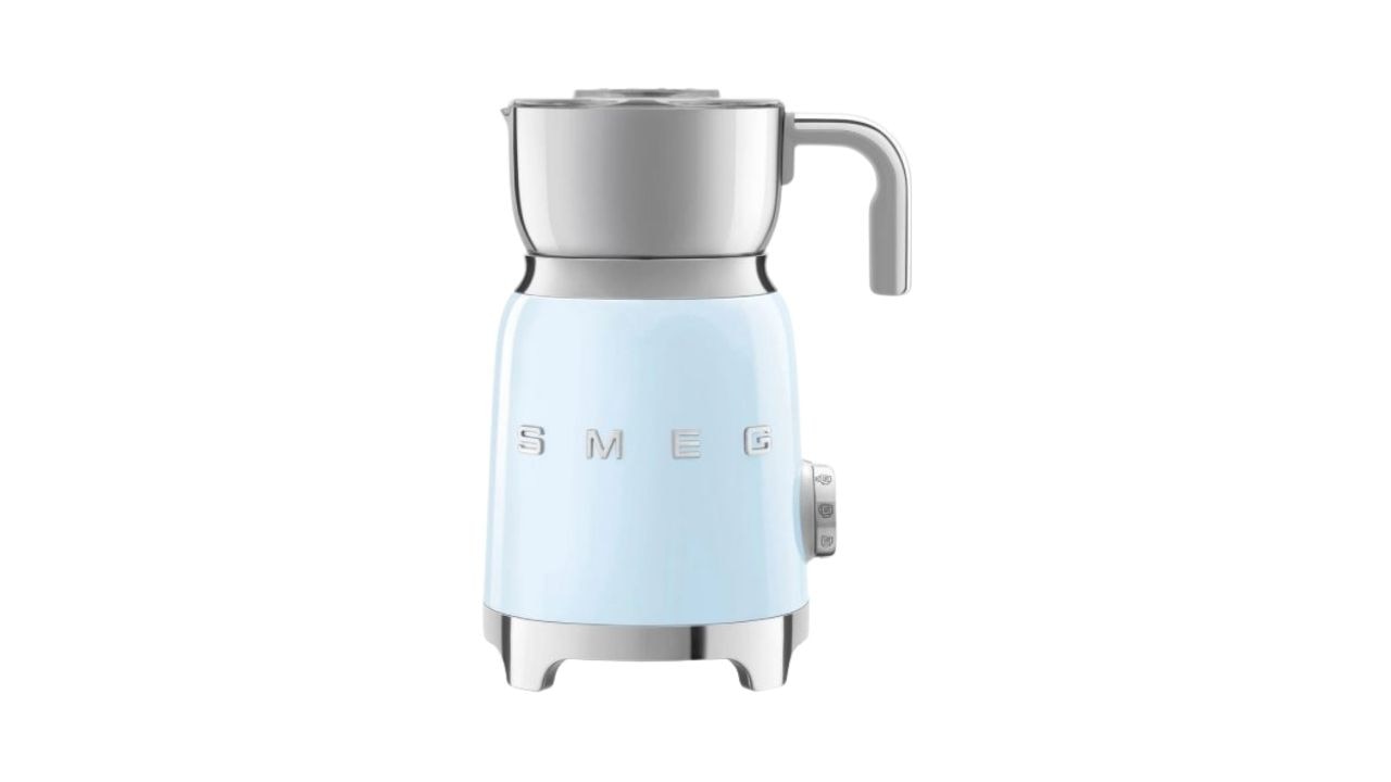 Smeg Milk frother Pastel Blue. Picture: Myer.