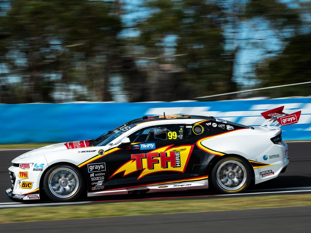 The #99 TFH Hire Erebus Chevrolet Camaro ZL1 during practice earlier in the season. Daniel Kalisz/Getty Images