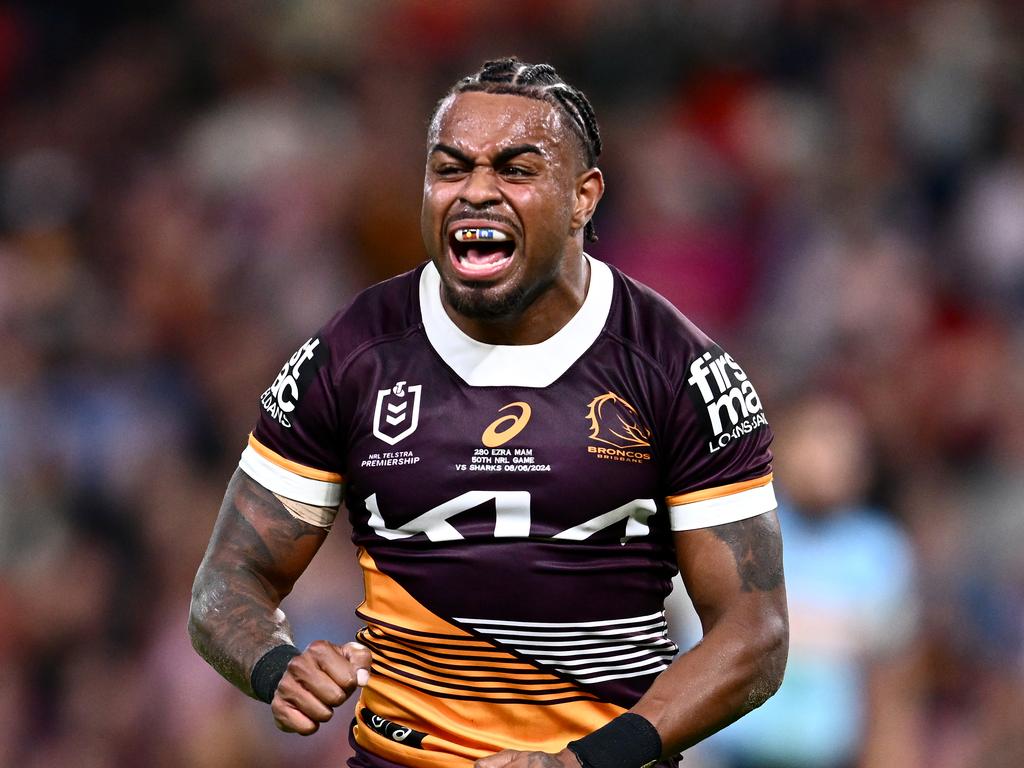 Broncos star Ezra Mam will not be kicked out of rugby league, with the NRL unlikely to deregister his contract. Picture: NRL Photos