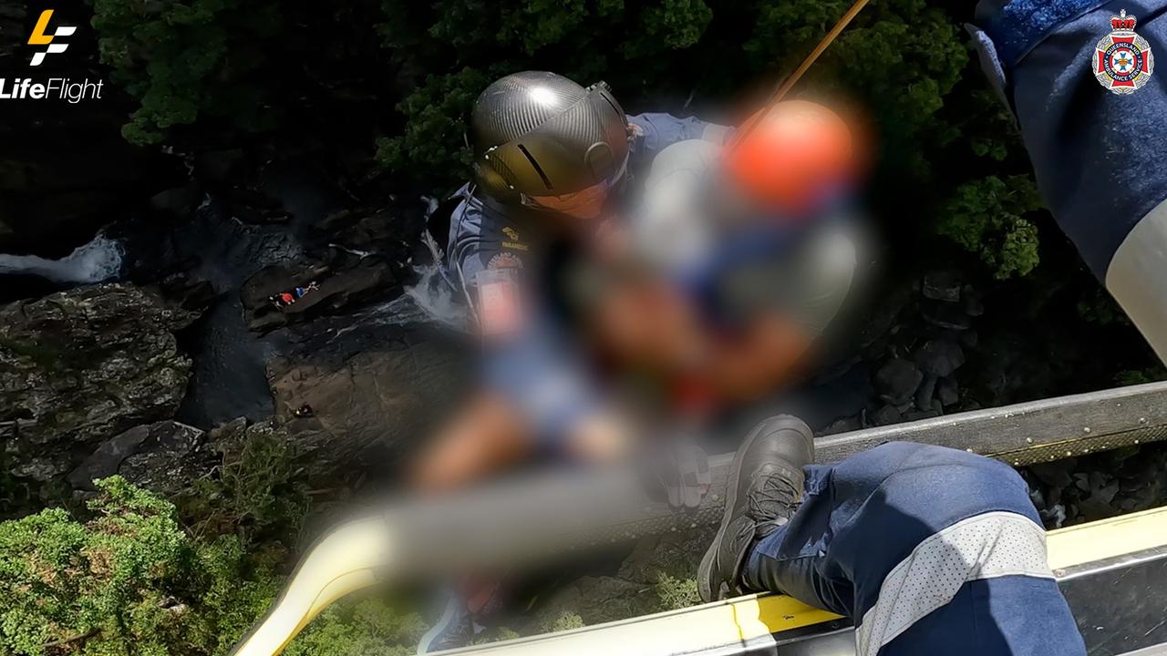 WATCH: LifeFlight rescues hiker after fall into crevice