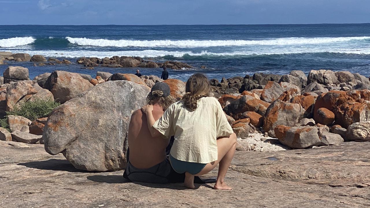 Scene of a fatal great white shark attack at the Granites at Streaky Bay. Picture: Supplied