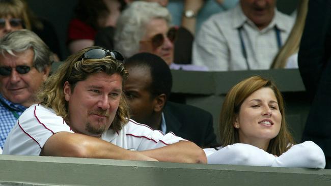 Lundgren with Federer’s eventual wife Mirka.