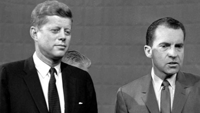 US presidential candidate Senator John F. Kennedy and Vice-President Richard Nixon had a gritty battle of ideas in 1960.