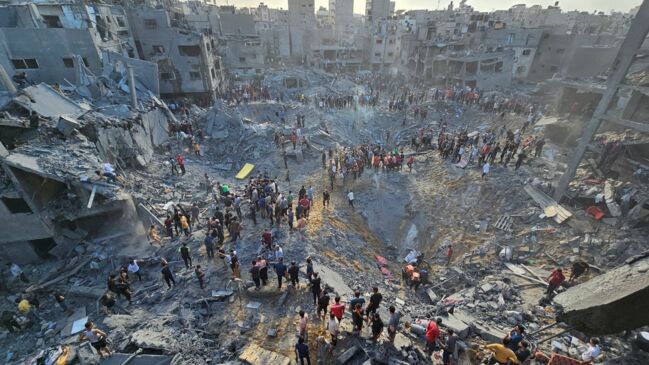 Jabalia Refugee Camp Blasts in Gaza, Dozens Reported Killed