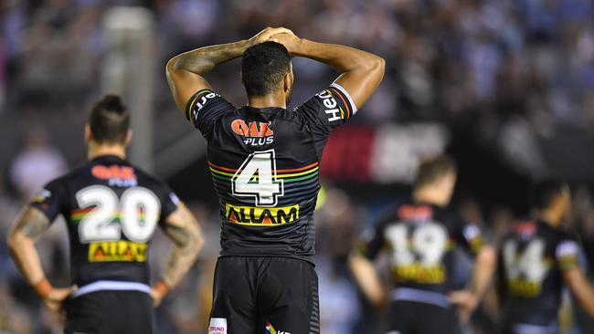 The NRL may look to drop the interchange in the future to increase fatigue. (AAP Image/Dean Lewins) 