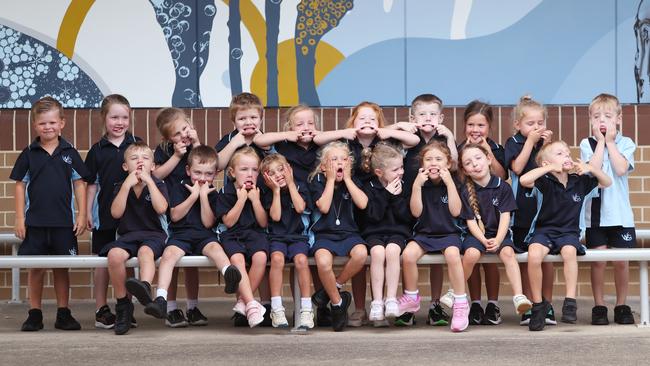 Wadalba Community School love to make silly faces. Picture: Sue Graham