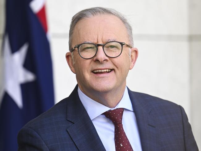 Prime Minister Anthony Albanese discussed AUKUS and the US’ trade surplus with Australia in the phone call. Picture: NewsWire / Martin Ollman