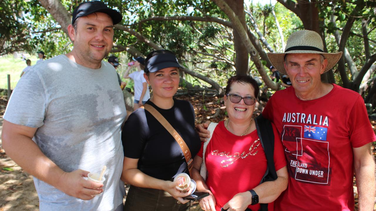 Jason, Jessica, Cynthia and Bryson Jones enjoyed the Bundaberg Great Australian Bites festival on Australia Day 2024.