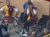 Video: Wheelchair basketball fans in huge brawl
