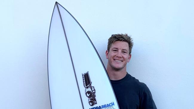 Young NRL gun Harry Grant is a keen surfer.