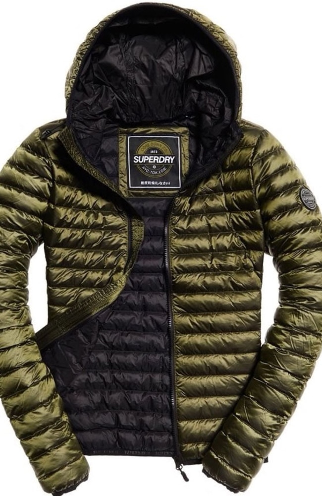 The insulator; Core Down Hooded Jacket, $199.95 from Superdry.