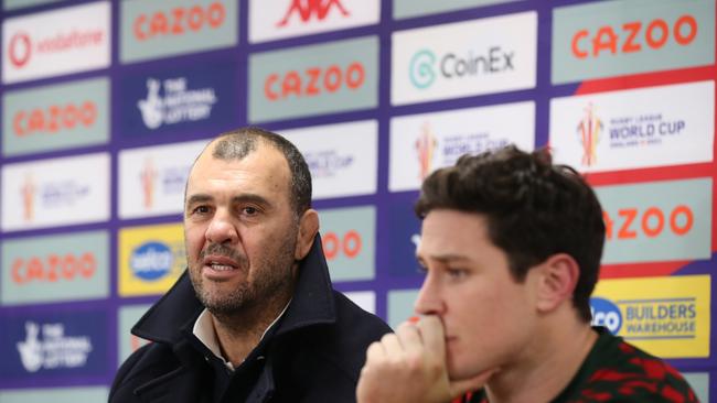 Michael Cheika coached Lebanon at the Rugby League World Cup, and Argentina at the same time. Picture: Getty Images.