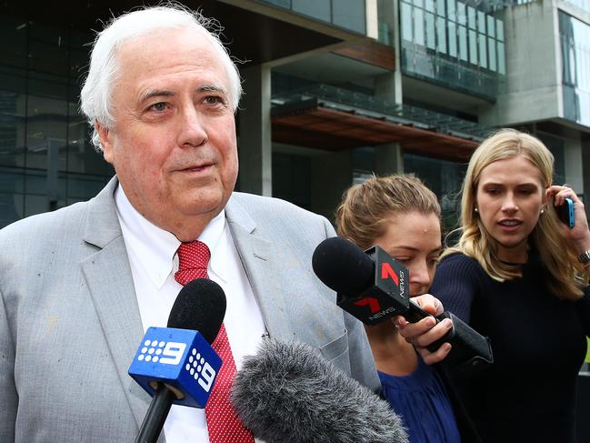 Clive Palmer leaving the Brisbane Supreme Court. Photographer: Liam Kidston.