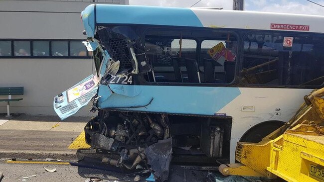 The damage to the bus was extensive. Picture: Traffic and Highway Patrol Command - NSW Police Force