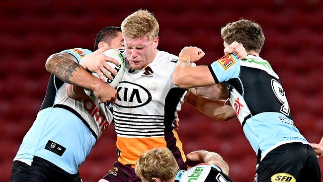 Tom Flegler improved after making his Origin debut. (Photo by Bradley Kanaris/Getty Images)