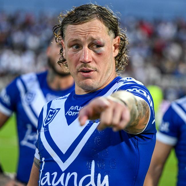 Canterbury's Kurt Mann during the match. Picture: NRL