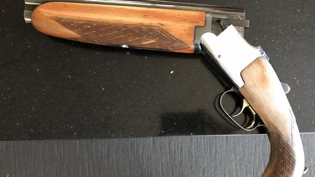 A sawn-off shotgun similar to the one police allege Adel El-Khodr used to shoot a 34-year-old man in Cambridge Gardens.