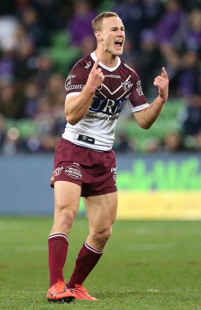 Daly Cherry-Evans hit the match winning drop goal late in extra time. Picture: Hamish Blair