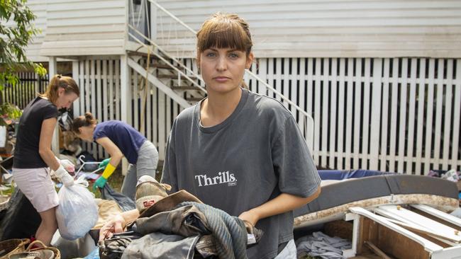 Lara Bell’s home on First Ave Lismore was drenched in mud Picture: Media-Mode.