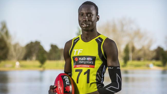 Chol played in the Future Stars game two years ago. Picture: Sarah Matray