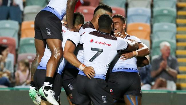 Fiji ran riot against the USA in their opening encounter.